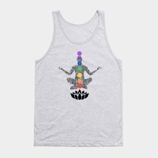 Typography Yoga Chakras Tank Top